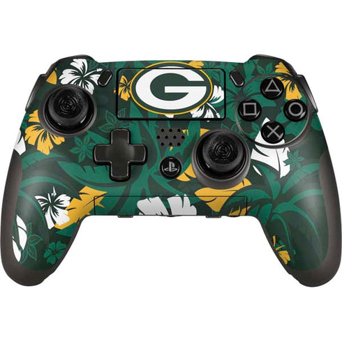 NFL Green Bay Packers Tropical Print PlayStation Scuf Vantage 2 Controller Skin